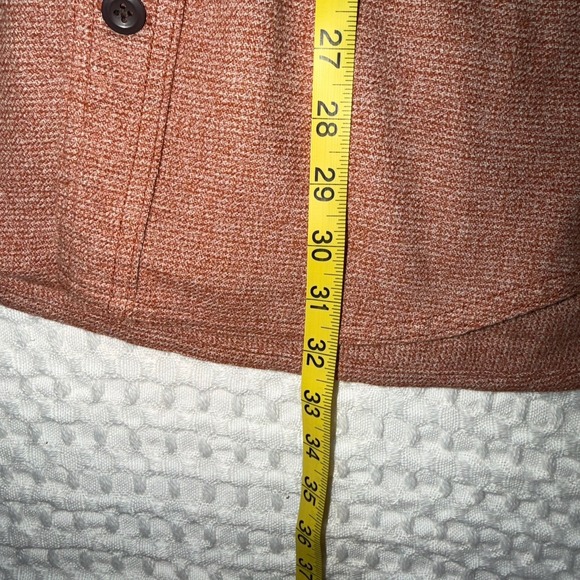 Duluth Trading Co Men's Flannel Button Down Large Relaxed Fit Cotton Orange - Picture 6 of 6